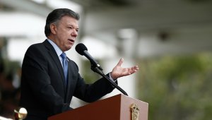 Juan Manuel Santos llegó a la mitad de su segundo mandato. Colprensa