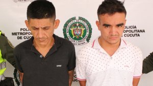 Daniel Henrique Zambrano Pérez y Ender José Niño Martínez, fueron detenidos en flagrancia por la Policía Metropolitana de Cúcuta, portando dos armas de fuego y siete teléfonos celulares. Policía Nacional