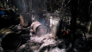 El lugar era utilizada para el procesamiento de ‘Pategrillo’, insumo esencial para la producción de cocaína. Ejército Nacional