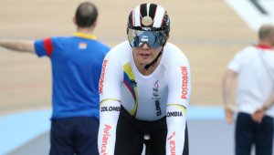 El colombiano avanzó este martes a la final del keirin en los Juegos Olímpicos de Rio-2016. Colprensa