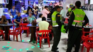 120 uniformados se desplegaron en el barrio El Callejón. Policía Nacional