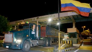 De las 51 tractomulas que iban para Arauca a recoger arroz ,y por las que se dio reapertura al transporte de carga internacional en la frontera con Venezuela, solo siete ingresaron al vecino país y no han regresado. Archivo La Opinión