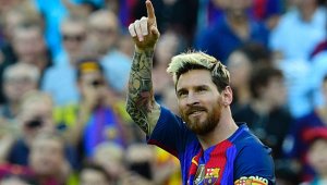 Messi marcó un gol en la victoria 4-0 frente al Deportivo La Coruña. AFP