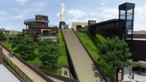 Proyección de cómo quedaría el monumento Cristo Rey. Cortesía
