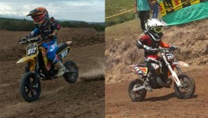 Harold León (izquierda) dominó las dos mangas del fin de semana y se ubicó como líder del campeonato. Santiago Rivera (derecha) demostró que está listo para pelear el título este año. Cortesía