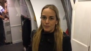 Tintori llegó la madrugada desde Miami para acompañar al candidato opositor a la presidencia de Ecuador, Guillermo Lasso, en algunas actividades proselitistas. Twitter