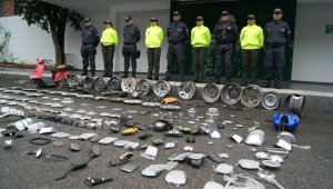 La mercancía retenida, dejada a disposición de la Policía Fiscal y Aduanera (Polfa), fue avaluada en más de 25 millones de pesos. Policía Nacional