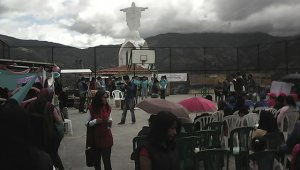 En la cancha del barrio Cristo Rey de Pamplona se reunieron los líderes comunales para abordar el tema de la inseguridad. Roberto Ospino
