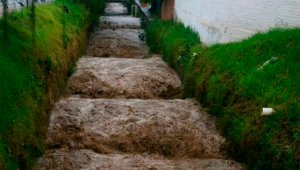 Las emergencias por inundaciones se originaron en los sectores El Progreso, carrera 8 con la Plazuela Bolívar, Galán, La Esperanza, Simón Bolívar y Juan XXIII. Cortesía