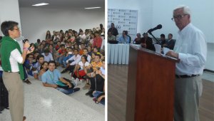 Claudia López estuvo con estudiantes de Pamplona y Cúcuta. Hoy estará en Ocaña. Jorge Robledo se reunió con docentes, estudiantes y líderes comunales de la Ciudad Mitrada. La Opinión