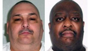 Estas fotos, obtenidas del Departamento de Correcciones de Arkansas, muestran a los reos Jack Harold Jones (izquierda) y Marcel W. Williams (derecha) ejecutados en Arkansas la noche del lunes. AFP