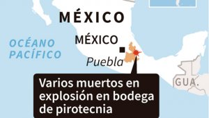 El incidente ocurrió la noche del lunes en San Isidro, en el municipio Chilchotla de Puebla. AFP