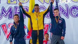 Yeison lópez hace un año en Tbilisi, Georgia, también había sido el mejor en los 77 kilogramos, esa vez en el Mundial de menores. Colprensa