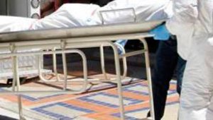 El cadáver se encontraba en un despeñadero, cerca a unos cultivos de arroz.  Archivo