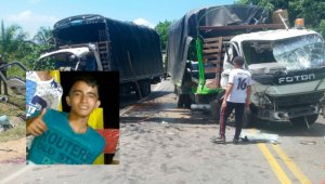 El menor iba como acompañante en este camión. La Opinión