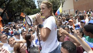 Lilian Tintorio, esposal del opositos Leopoldo López. AFP