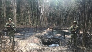 El derrame de petróleo en estas refinerías genera daños en la flora y la fauna del departamento que tardará años en ser reparados. Ejército