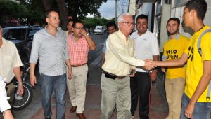 El senador del Polo, Jorge Enrique Robledo, estuvo el viernes en Cúcuta para acompañar la presentación de los candidatos al Congreso de esa colectividad en la región. colprensa