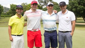 Álvaro Morelli, Juan Cely, Libardo Cely y Juan Pino. Alfredo Estévez