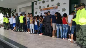 Los capturados son señalados por delitos de comercialización de droga y homicidio Policía