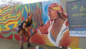 El encuentro de muralismo se extenderá hasta el 29 de septiembre y tiene como sede la localidad de Tzaneen, provincia de Limpopo, al extremo norte de Sudáfrica. Cortesía