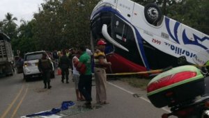 El accidente ocurrió en la vía que conduce de Planeta Rica a Pueblo Nuevo en Montería, departamento de Córdoba.  Colprensa