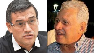 Oliverio Castellanos y César Rojas. Archivo particular