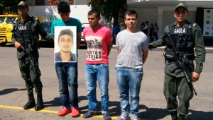 Rubén Darío Melgarejo Castellanos, Jorge Eliécer Castillo Sierra y Wilder Alfonso Lagos Narváez, son señalados de cometer homicidios, extorsiones, hurtos y ventas de drogas. Policía Nacional