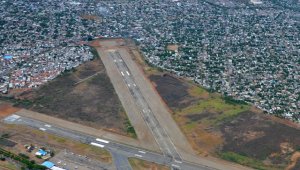 Panoramica de cucuta donde se puede observar la pista del Aeropuerto Camilo Daza. Archivo La Opinión
