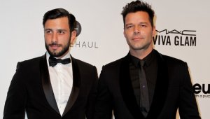 Ricky Martin y su esposo Jwan Yosef. AFP