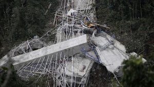 Así quedó la estructura del puente Chirajara que colapsó y causó la muerte de nueve personas en la doble calzada Bogotá-Villavicencio. Cortesía
