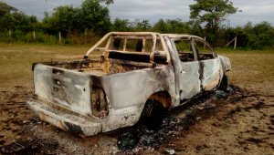 Durante el año pasado, grupos al margen de la ley robaron y quemaron cuatro automotores de la empresa Sevicol Ltda en Tibú. Ecopetrol