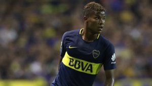 Wilmar Barrios, volante colombiano del Boca Juniors. AFP