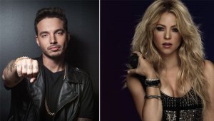 J Balvin y Shakira podrían arrasar en la gala de premiación. Archivo