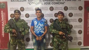 Róbinson Sumalave Gómez fue capturado por el Ejército.  Ejército Nacional