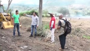 El alcalde de El Zulia Elkin Caballero supervisó el comienzo de la obra, que arrancó con una serie de adecuaciones al terreno. Cortesía