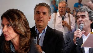 Candidatos presidenciales que hablaron del caso. Colprensa