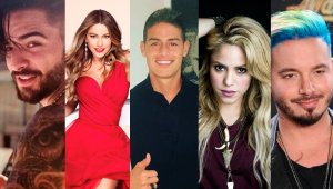 Maluma, Sofía Vergara, James Rodríguez, Shakira y J Balvin. Internet