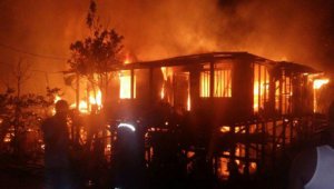 El mandatario municipal manifestó que la conflagración que no dejó víctimas fatales. Cortesía