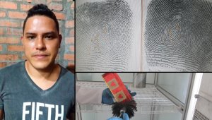 Un experto en dactiloscopia de la Sijín permitió la plena identificación de César Augusto Pabón. Cortesía