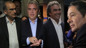 Humberto de la Calle, Iván Duque, Sergio Fajardo y Germán Vargas Lleras. Colprensa