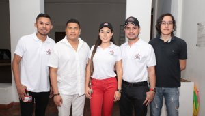 Jairo Cárdenas, Jerry Bastidas, Angélica Cortés, José Luis Rodríguez y Félix Salas. César Obando