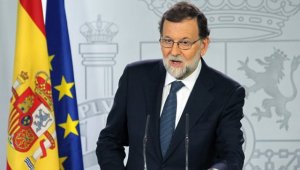 “Suerte a todos ustedes por el bien de España”, dijo Mariano Rajoy. AFP
