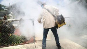 Ayer, en el barrio Los Caobos, Salud Pública del municipio emprendió barridos sanitarios y fumigaciones contra la proliferación de zancudos. La Opinión