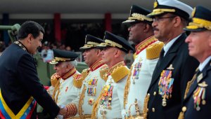 El presidente Nicolás Maduro realizó las declaraciones en un acto con militares.  Colprensa