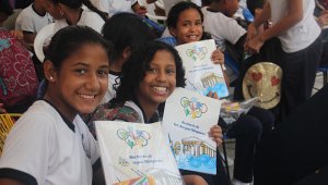 Contó con la presencia de 150 niños del Colegio de Jesús Maestro. Colprensa