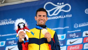 Eider Arévalo alcanzó la medalla de oro número 59 para Colombia en los XXIII Juegos Deportivos Centroamericanos y del Caribe Barranquilla-2018. Colprensa