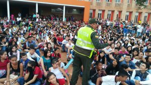 La Policía Metropolitana de Cúcuta mantiene campañas de prevención en las escuelas. Cortesía