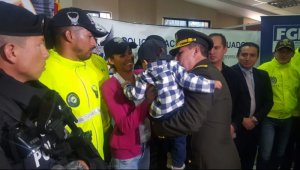 El niño fue inscrito de forma fraudulenta como ciudadano ecuatoriano con un nombre falso. Policía de Ecuador