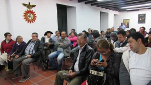 Los campesinos de las seis asociaciones se reunieron en el Consejo Municipal de Desarrollo Rural en Pamplona. Roberto Ospino